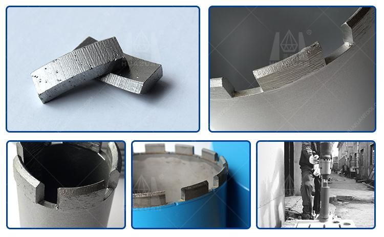 Huazuan Diamond Drilling Tool Diamond Roof Type Segment for Core Drill Bits