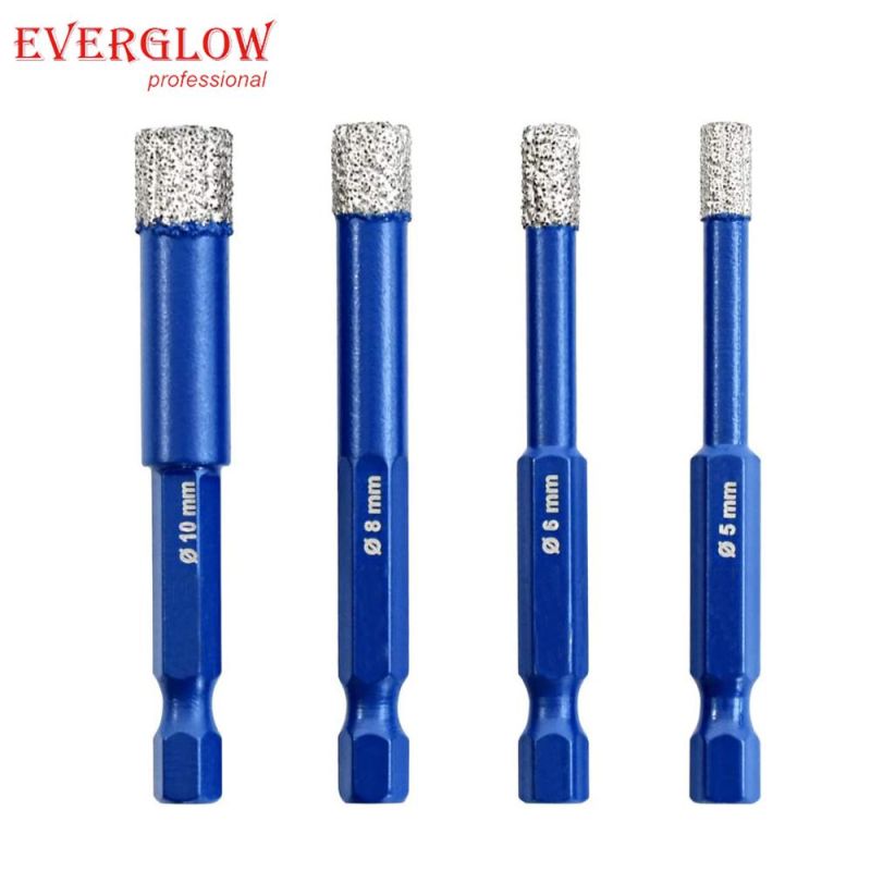 5I6I8I10 mm Diamond Drill Extremely Durable Porcelain Stoneware Drill Bit for Drilling Glass, Ceramics, Granite, Marble