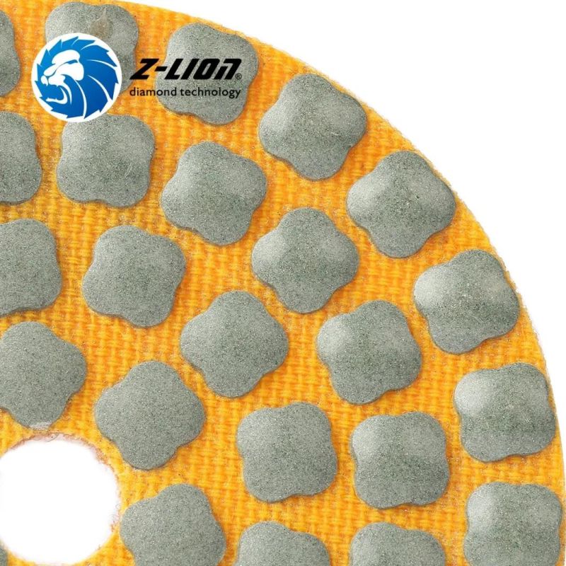 3" 4" Diamond Flexible Resin Dry Polishing Pad Stone Abrasive Tool for Granite Marble Grinding