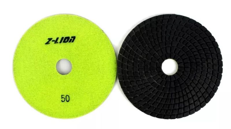 3"/4"/5" Diamond Resin Bond Wet Polishing Pad Stone Grinding Wheel for Marble Granite