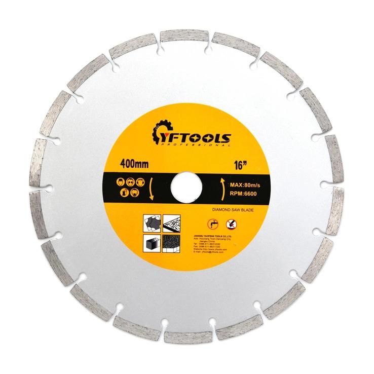 16 Inch Diamond Cutter Blade for Cutting Concrete Granite Road