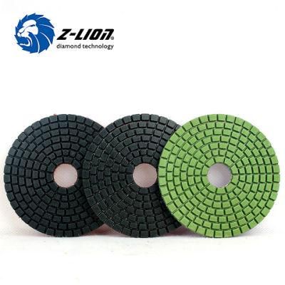 100mm Resin Bond Polish Pads 3 Step for Granite Marble Stone