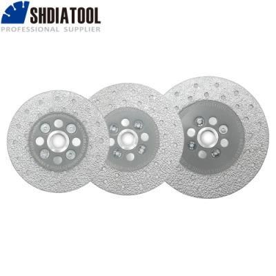 4&quot;/4.5&quot;/5&quot;Premium Quality Double Sided Vacuum Brazed Diamond Cutting &amp; Grinding Disc with 5/8-11 Flange