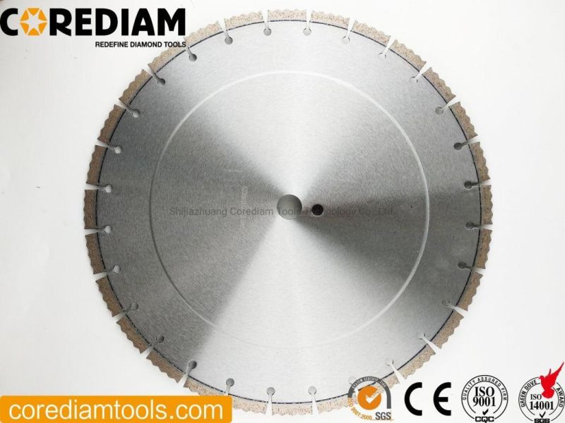 14 Inch/350mm Laser Welded Diamond Cutting Disc for Hand Saw for Cutting Reinforced Concrete