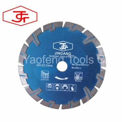 Turbo Blade with Protection Teeth for Cutting Granite