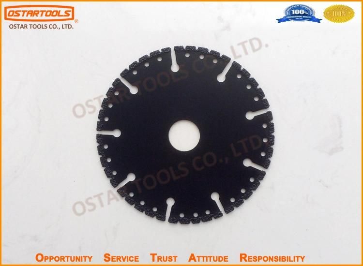 Vacuum Brazed Diamond Disc Saw Blade for Concrete Wood Stone Gravel Fiberglass Metal