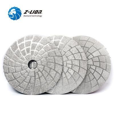 3&quot; 4&quot; 5&quot; Flexibe Brazed Diamond Polishing Pads Stone Grinding Tool for Granite Concrete