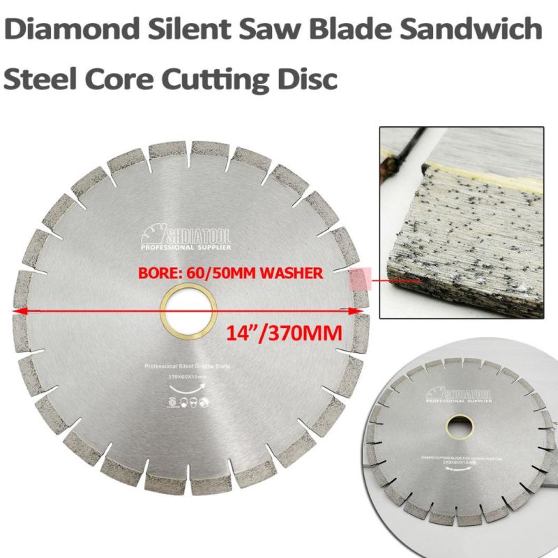 Professional 14" Silent Diamond Blade for Granite Bore 50mm