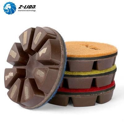 3inch Hybrid Diamond Segment Floor Grinding Disc for Concrete Stone Polishing