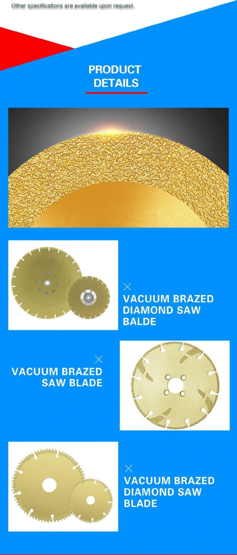 180mm Electroplated Disc Marble and Granite Saw Blade Cutting Disc with Flange M14