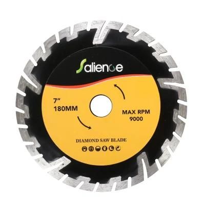 7inch 180mm Black Cold Pressed Diamond Saw Blade with Deep Teeth