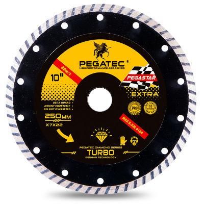 Hot Selling 10 Inch Turbo X Mesh Diamond Saw Blade Cutting Disc for Porcelain Granite