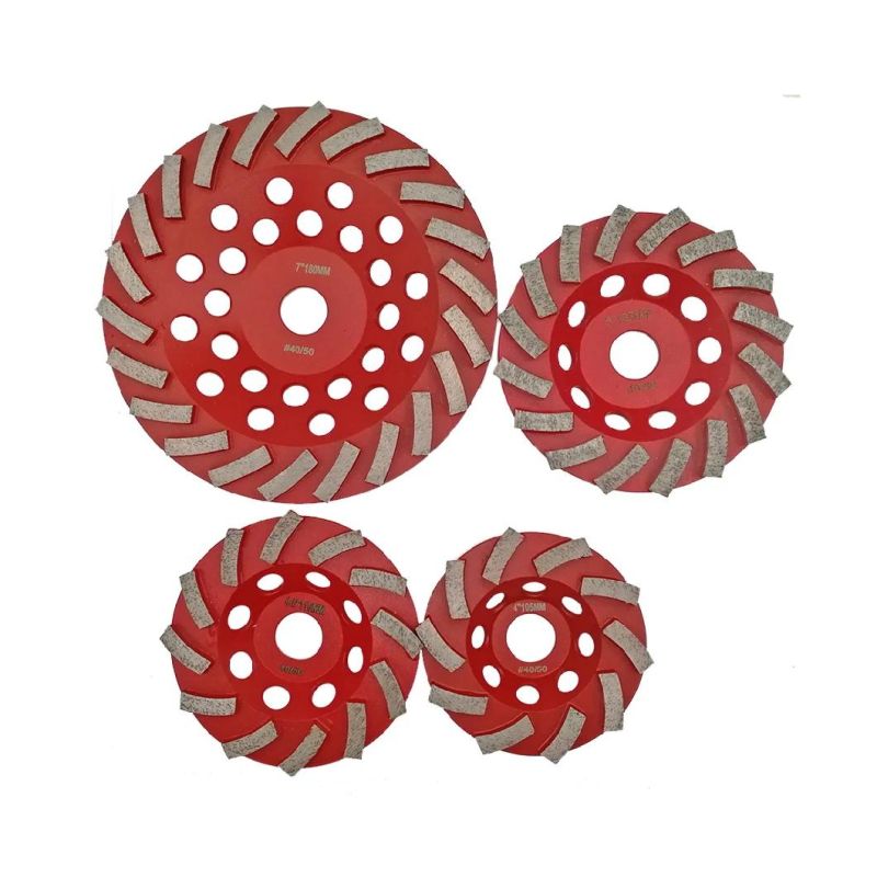 Welded Diamond Segmented Turbo Grinding Cup Wheel for Concrete