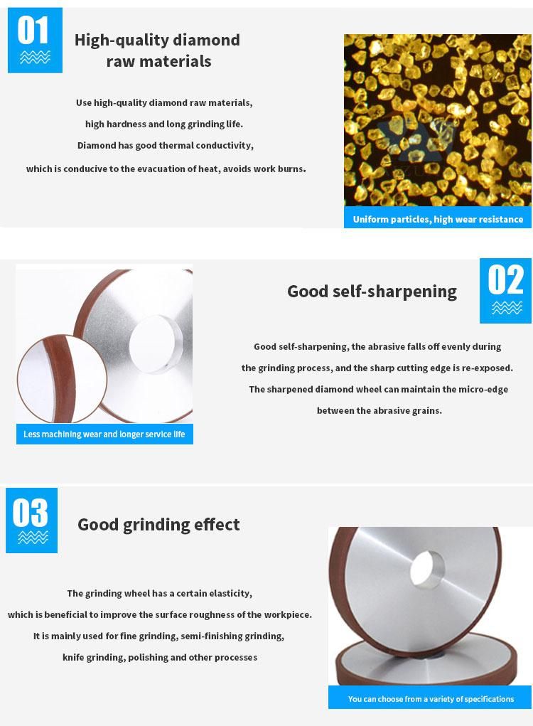 Resin Bond Diamond Grinding Wheel for Sharpening Carbide Tools