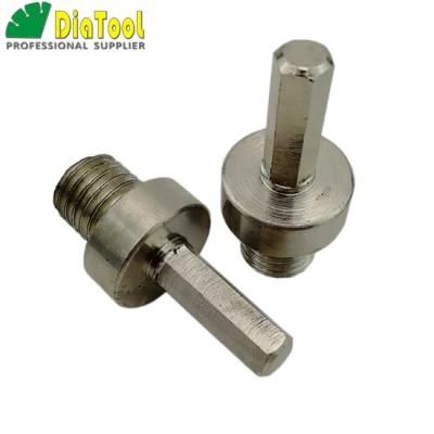 Adapter M14 Male Thread to 3/8 Hexagon Shank for M14 Drill Core Bits Grinding Disc