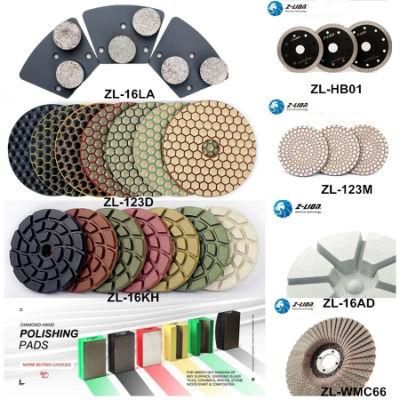 Z-Lion Quality Diamond Tool for Stone Granite Marble Quartz Dry Wet Polishing Pad Segment Concrete Floor Grinding Disc