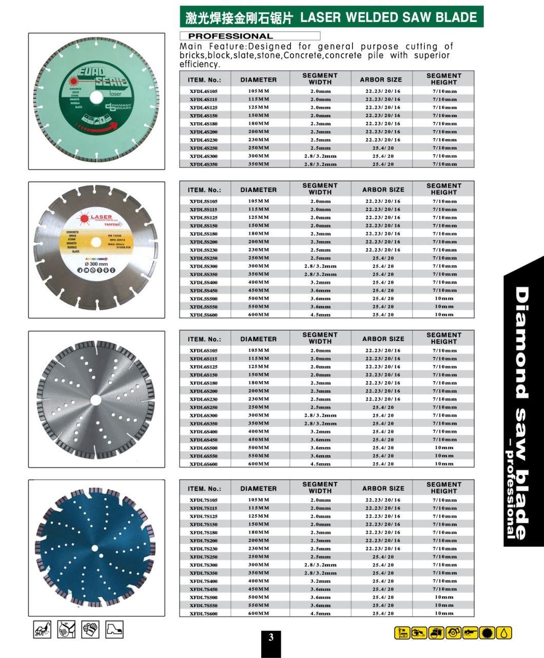 Good Quality Laser Diamond Cutting Blade Disc