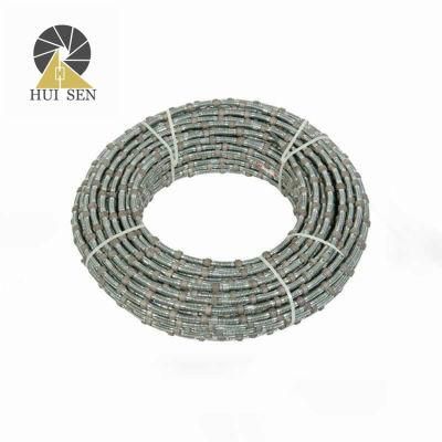 10.5/11.5mm Rubber and Spring Diamond Wire Saw for Concrete Cutting