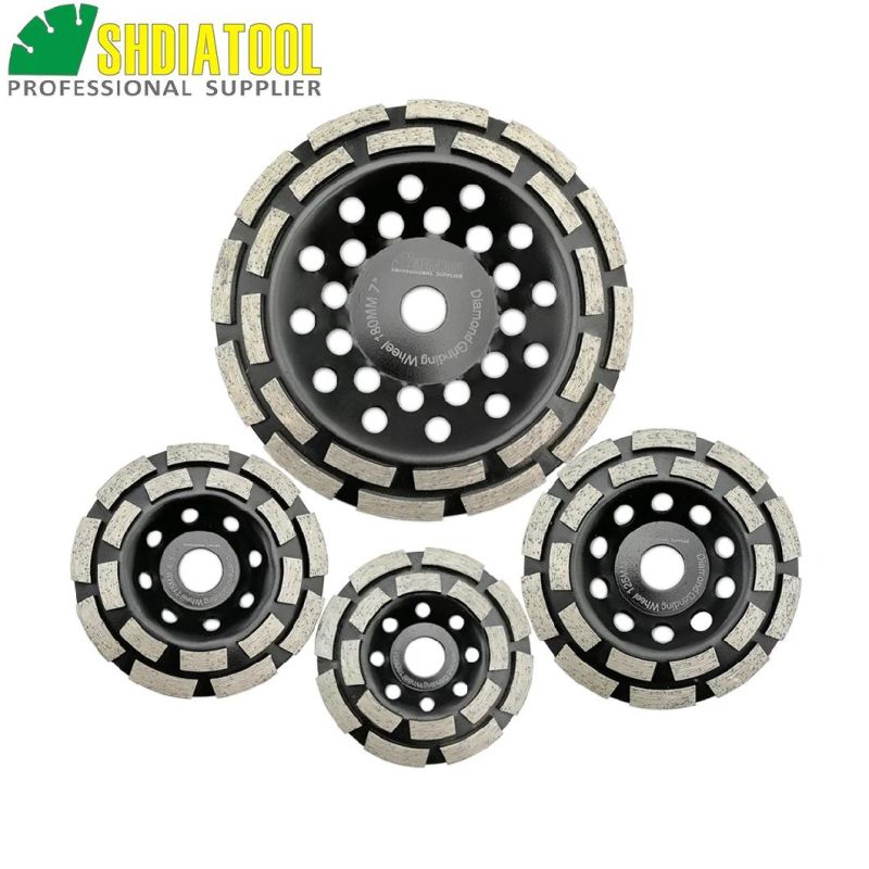 Double Row Sintered Diamond Grinding Cup Wheel Long Working Life