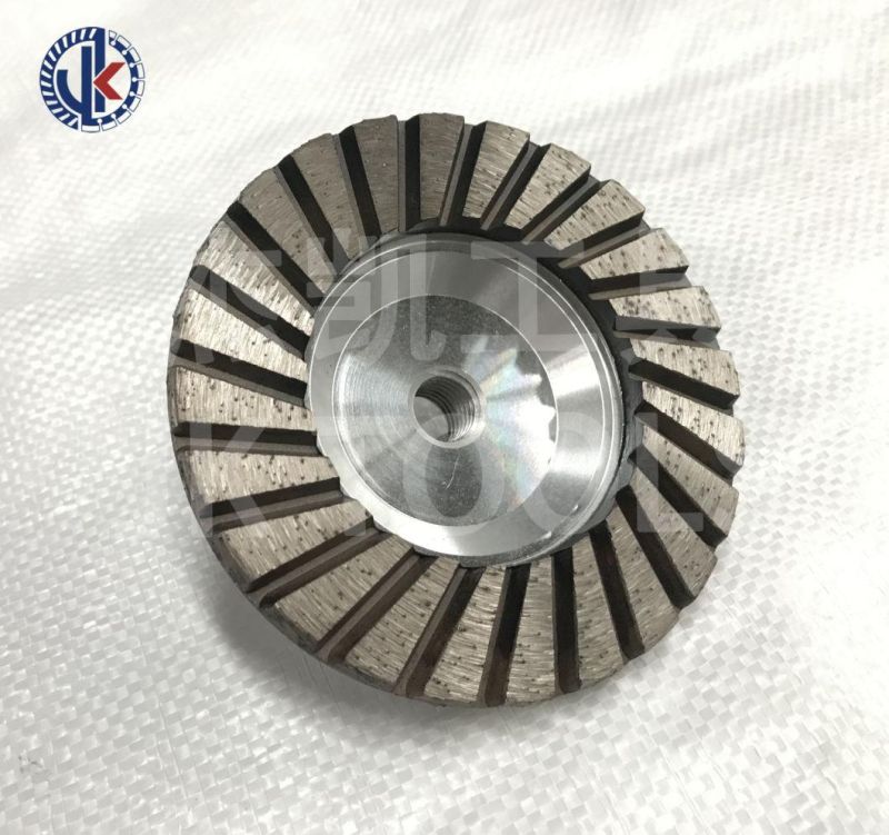 Factory Direct Diamond Cup Wheel with Aluminium Base 100mm M14 for Grinding Granite Stone