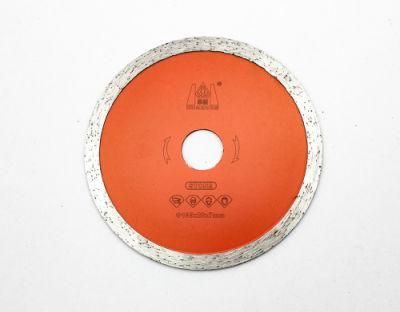 China 4.125inch High Grade Sintered Continuous Rim Diamond Cutting Blades