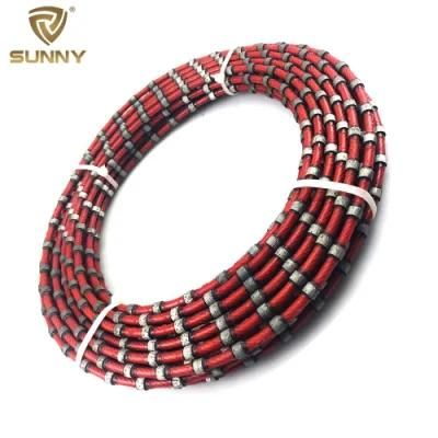 Plastic Type Diamond Wire Saw Rope for Stone Cutting