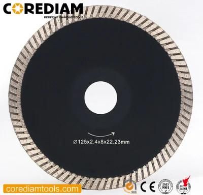 125mm Diamond Turbo Concave Diamond Saw Blade for Granite/Marble