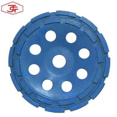 Cutting Stone Double Row Diamond Grinding Cup Wheel