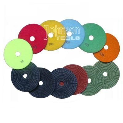 125mm Diamond Wet Stone Polishing Pad for Polishing Marble and Granite