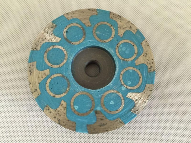 China Diamond Cup Wheel Resin Filled for Granite Concrete