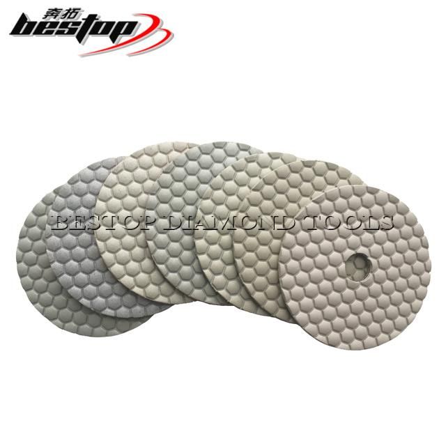 D100mm Honeycomb Diamond Dry/Wet Polishing Pads