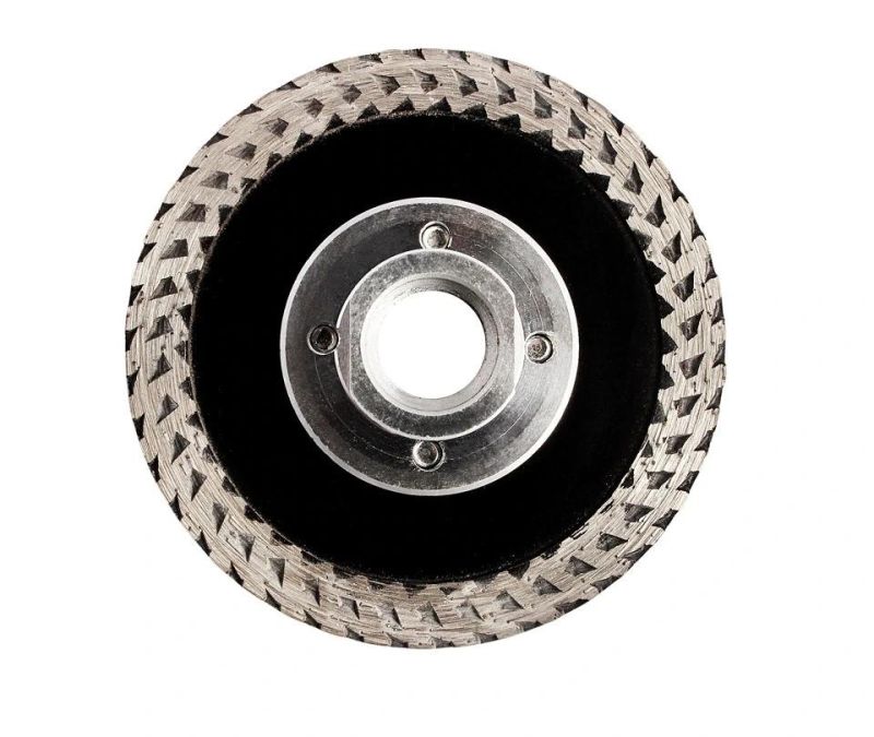 Z-Lion High Quality 3 Inch Hot Pressed Mini Cutting Disc Turbo Rim Diamond Blade with Removable M14 Flange