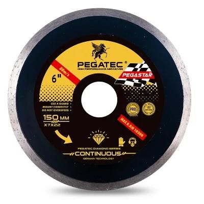 Pegatec 6inch Continuous Diamond Blades for Granite Concrete Cutting Disc