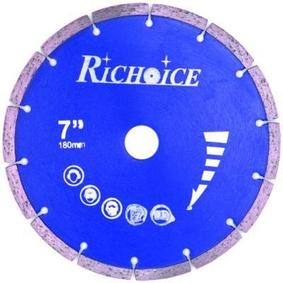 7&quot;180mm Vacuum Brazed Diamond Saw Blade for Cutting Concrete Marble