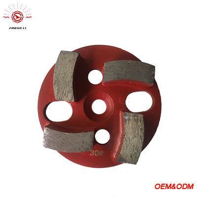 Round Shape Floor Grinding Tool Metal Concrete Floor Grinding Pad