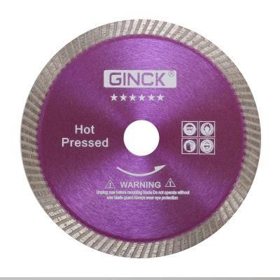 115mm Super Thin Sintered Turbo Diamond PCD Saw Blade for Brick Ceramic Marble Cutting