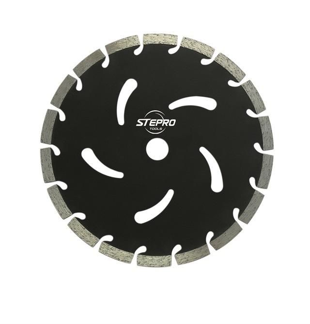 Diamond Segment Cutting Blade, with Sound Attenuation Hole 12"