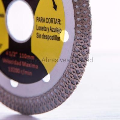 Lazered Turbo Type Dry Diamond Saw Blade for Ceramic Cutting