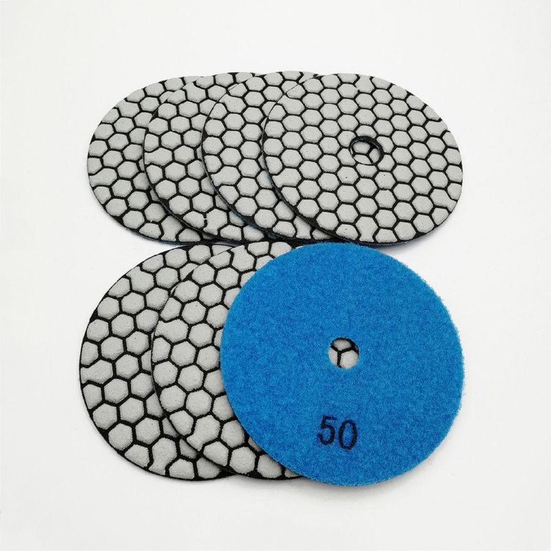 Dry Diamond Flexible Polishing Pads for Granite Marble Ceramic