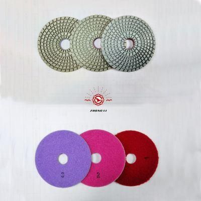 4 Inch 3 Step Polishing Pad for Granite and Quartz