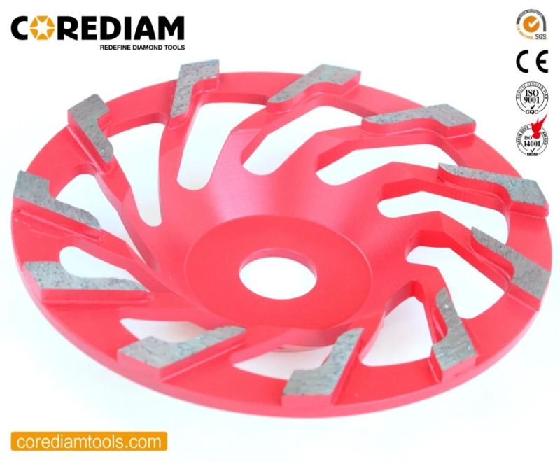 105mm-180mm Diamond L Segment Cup Wheel for Concrete and Masonry in Your Need/Diamond Grinding Cup Wheel/Diamond Tool