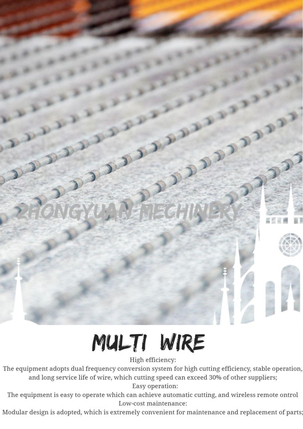 Multi Wire Saw Cutting Marble Granite Slabs
