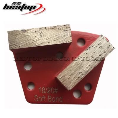 Bestop Diamond Trapezoid Grinding Plates for Concrete Floor Polishing