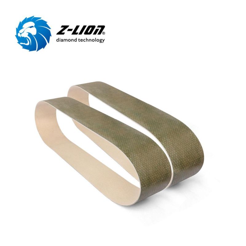 Zlion Abrasive Electroplated Diamond Sanding Belt for Stone Polishing