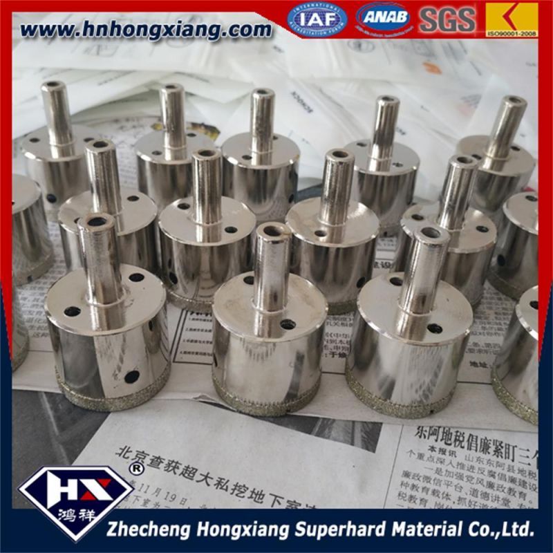 Diamond Electroplated Core Drill Bits for Glass