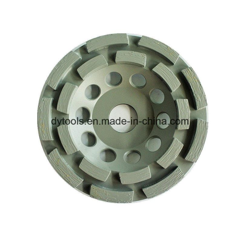 Single or Double Row Diamond Cup Grinding Wheel for Concrete