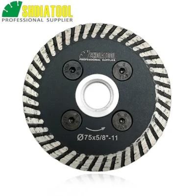 5/8-11 Thread 75mm Hot Pressed Diamond Cutting Grinding Disc