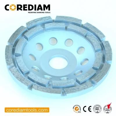 High Performance Double-Row Diamond Grinding Cup Wheel