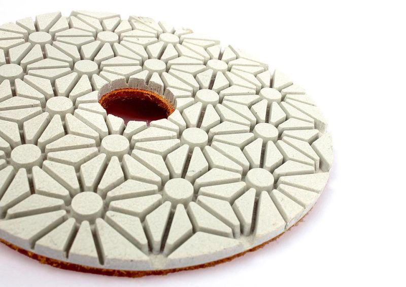 5" Diamond 3 Steps Dry Polishing Pads for Stone Marble Granite Quartz