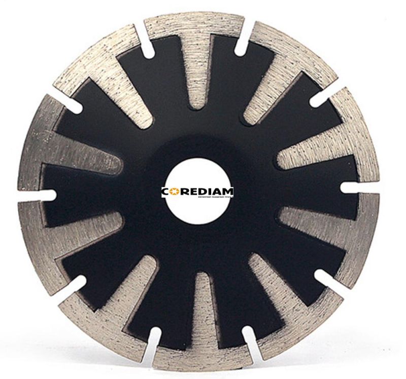 5-Inch/125mm Sinter Hot-Pressed Concave Blade with Protective T-Shape Segment/Diamond Tool/Cutting Disc